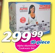 Alpha 10-Piece Aluminium Cookware Set
