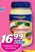 Cambridge Food Mayonnaise-750g