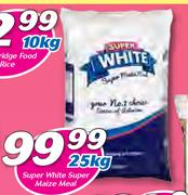 Super White Super Maize Meal-25Kg