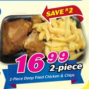 2 Piece Deep Fried Chicken & Chips