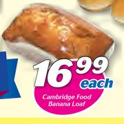 Cambridge Food Banana Loaf-Each