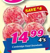 Cambridge Food Snowballs-4's