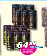Smirnoff Spirit Electric Cooler Assorted-6 x 250ml Each