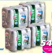 Castle Lite Cans-24 x 500ml Each