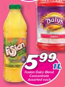 Fusion Dairy Blend Comcentrate Assorted-1Ltr Each