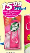 1Handy Andy Cream Refill Pouch Assorted-750ml
