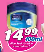 Blue Seal Vaseline Assorted-100ml Each