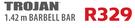 [GAMe]-Trojan 1.42m Barbell Bar