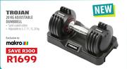 [MAKRO]-Trojan 20Kg Adjustable Dumbell