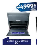 Built In Braai 600mm 40411