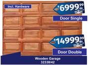 Wooden Garage Double Door 32338/42