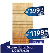 Okume Horiz.Door Fire Door 32255/32409
