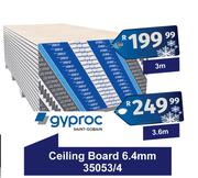 Gyproc Ceiling Board 6.4mm 3.6m 35053/4