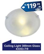 Ceiling Light 300mm Glass 43353-7/9