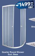 Quarter Round Shower