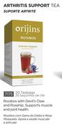 Orijins Rooibos Arthritis Support Tea 20 Teabags 7175-Each