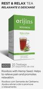 Orijins Rooibos Rest & Relax Tea 20 Teabags 6003-Each