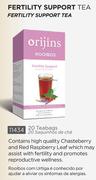 Orijins Rooibos Fertility Support Tea 20 Teabags 11434