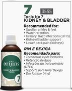 Orijins Tonic No.7 For Kidney & Bladder 3555-Each