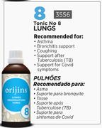Orijins Tonic No.8 For Lungs 3556-Each