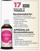 Orijins Tonic No 17 Tonsils 9613-Each