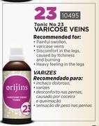 Orijins Tonic No 23 Varicose Veins 10495-Each