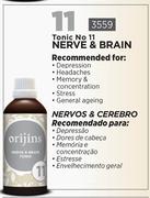 Orijins Tonic No 11 For Nerve & Brain 3559-Each