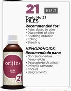 Orijins Tonic No 21 Piles 10321-Each