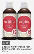 Orijins Tonics No 19 For Period Pain 12313-For 2