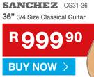 Sanchez 36" 3/4 Size Classical Guitar CG31-36
