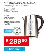 Dixon 1.7Ltr Stainless Steel Cordless Kettle T-9011