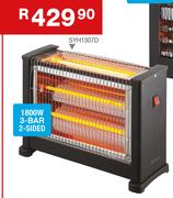 Dixon 1800W 3 Bar 2 Sided Quartz Heater SYH1307D