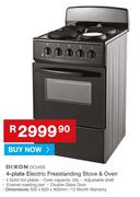 Dixon 4 Plate Electric Freestanding Stove & Oven DC54EB
