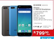 Dixon Prisma 5" 8GB 3G Smartphone ACK1010-Each
