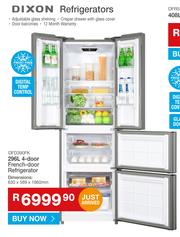 Dixon double door fridge cheap