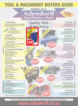 Adendorff Machinery Mart (1 Aug - 31 Aug 2014), page 1