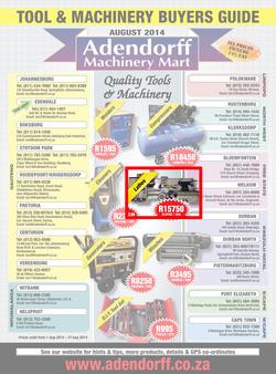 Adendorff Machinery Mart (1 Aug - 31 Aug 2014), page 1