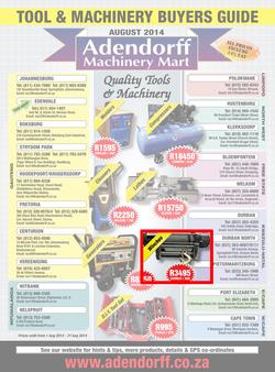 Adendorff Machinery Mart (1 Aug - 31 Aug 2014), page 1