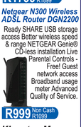 Netgear N300 Wireless ADSL Router DGN2200