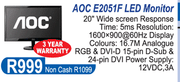 AOC E2051F LED Monitor