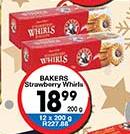Bakers Strawberry Whirls-200g Each