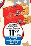 Bakers Red Label Lemon Crackers-200g Each
