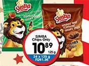 Simba Chips Only-125g Each