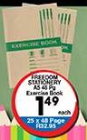 Freedom Stationary A5 45 Page Exercise Book-Each