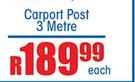 Carport Post 3 Meter-Each