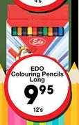 EDO Colouring Pencils Long-12's Pack