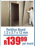 Partition Board 1.2 x 2.7 x 12mm-Per Board