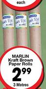 Marlin Kraft Brown Paper Rolls-3 Meters