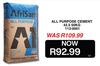 Afri Sam All Purpose Cement 42.5N 113-0001-50Kg EA