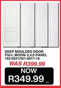 Deep Moulded Door Full Moon/2, 4, 6 Panel 162-0221/321-0017-19-EA